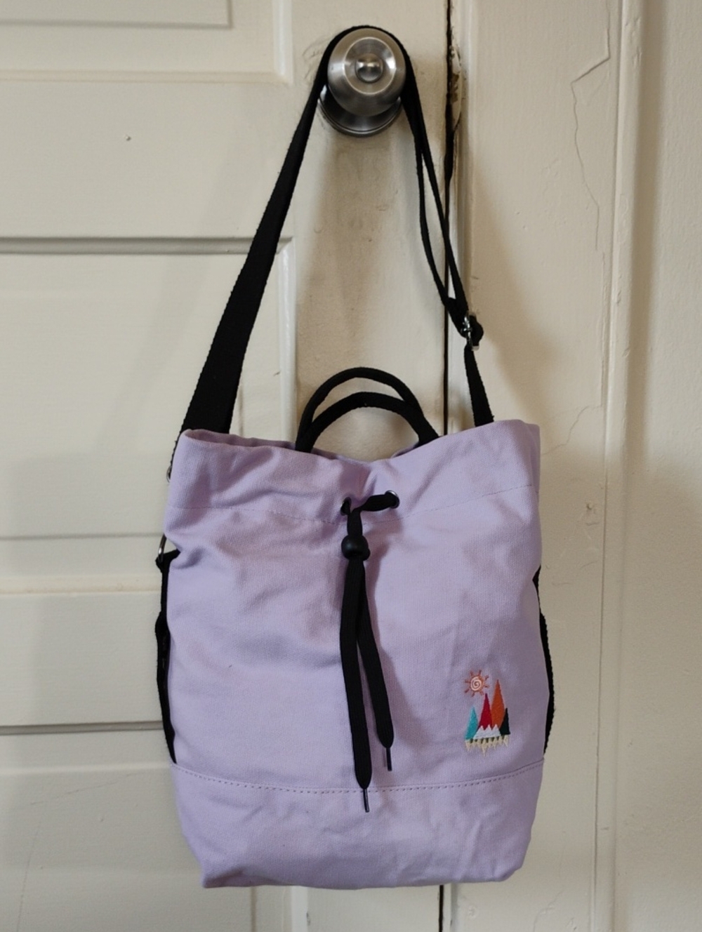 Togood Crossbody Bag Lilac Adjustable Shoulder Strap And Shorter Handles